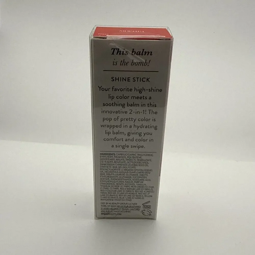 Laura Geller High-Shine Stick Moisturizing Cherry Color Hydrating Lip Balm New